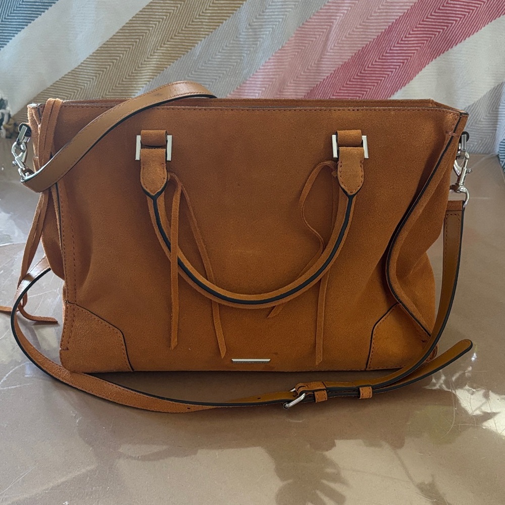 Rebecca Minkoff Regan Satchel Tote in color Glow with silver hardware. NWT